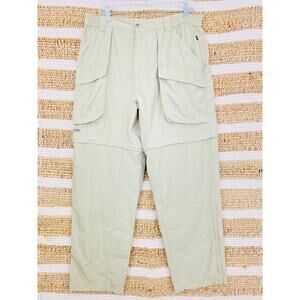 Columbia Sportwear Co. Cargo Pants Men’s Large Khaki Zip-on Legs